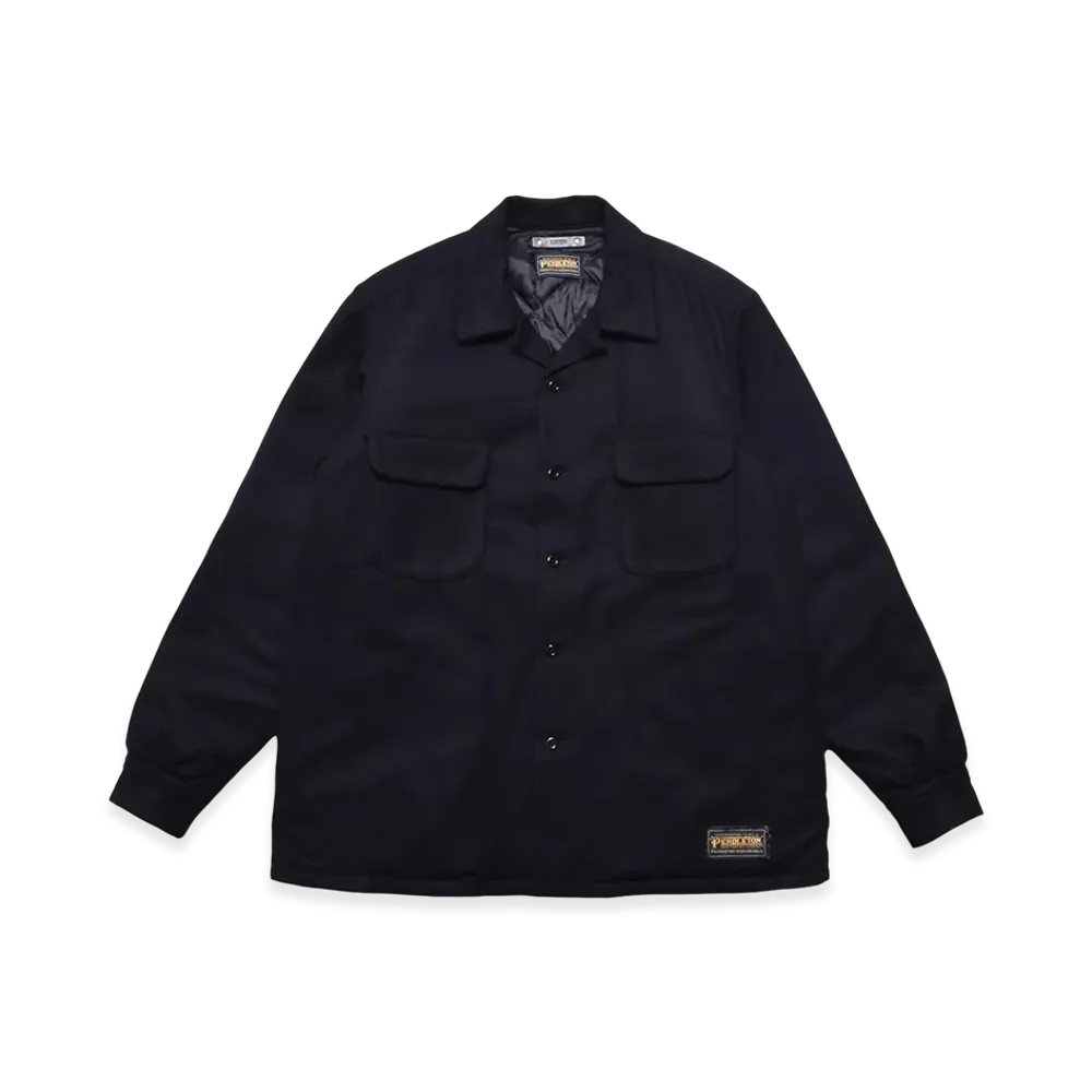 MINEDENIM x Pendleton Wool Quiltliner Open Collar SH "Black"