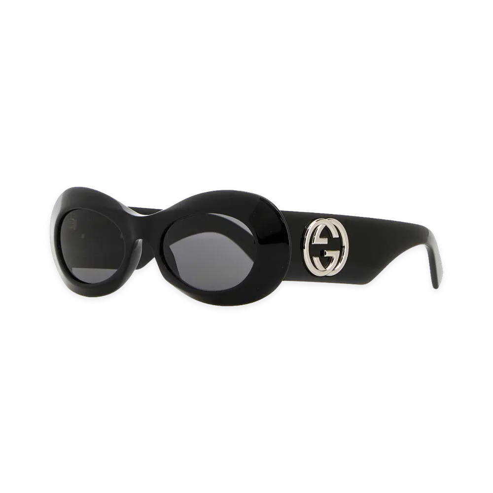 GUCCI Women's Acetate Sunglasses "Black"