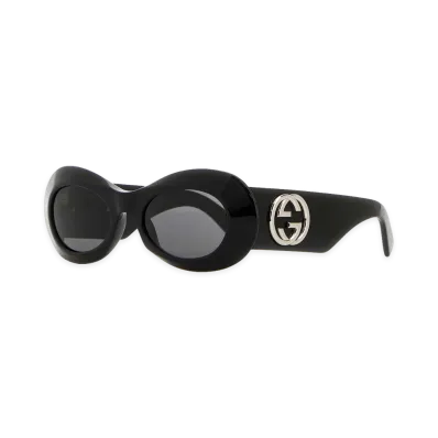 GUCCI Women's Acetate Sunglasses "Black"