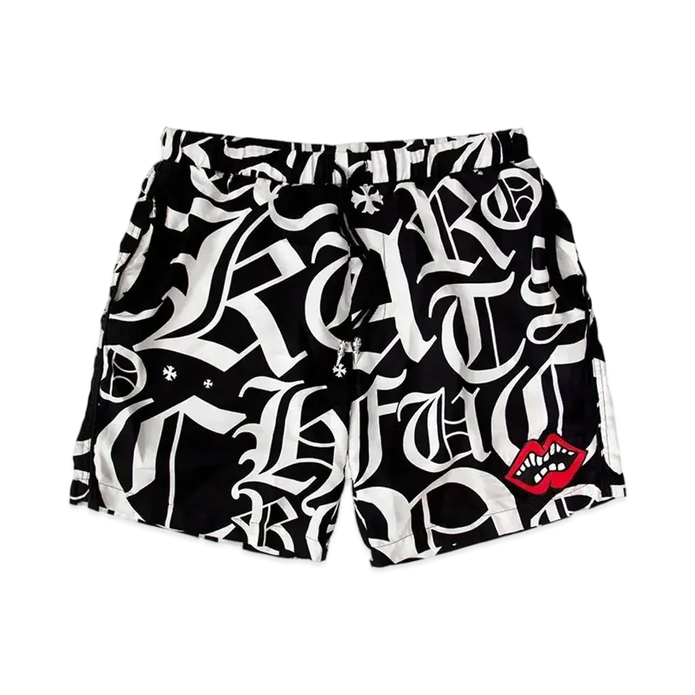 Chrome Hearts PPO The 69 Chomper Silk Pants "Black/White"