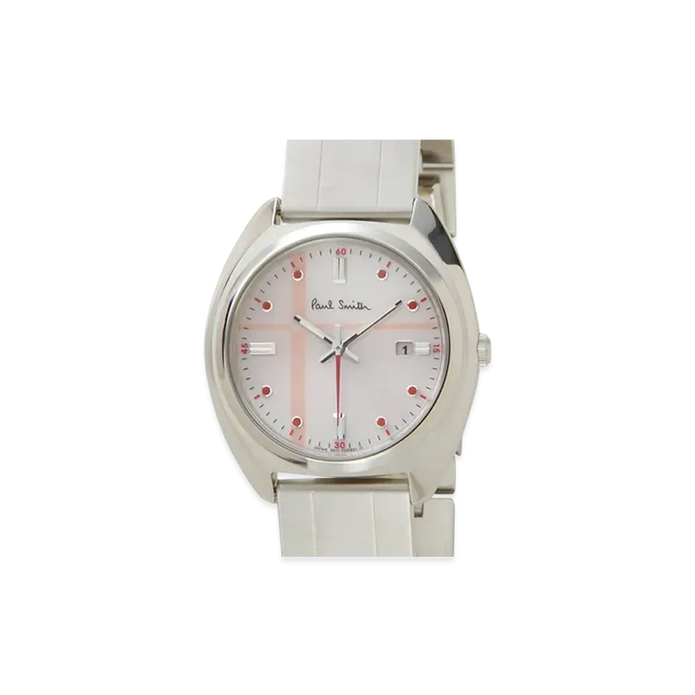 Paul Smith Women's Closed Eyes Mini Solar Watch "Silver"
