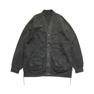 KAPITAL VINTAGE BACK HAIR REVERSIBLE CARDIGAN "Black"