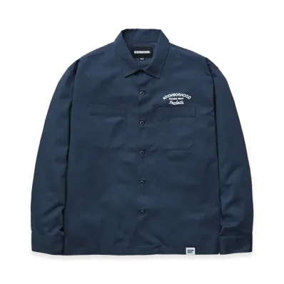 NEIGHBORHOOD Classic Work Shirt LS "Blue Gray"