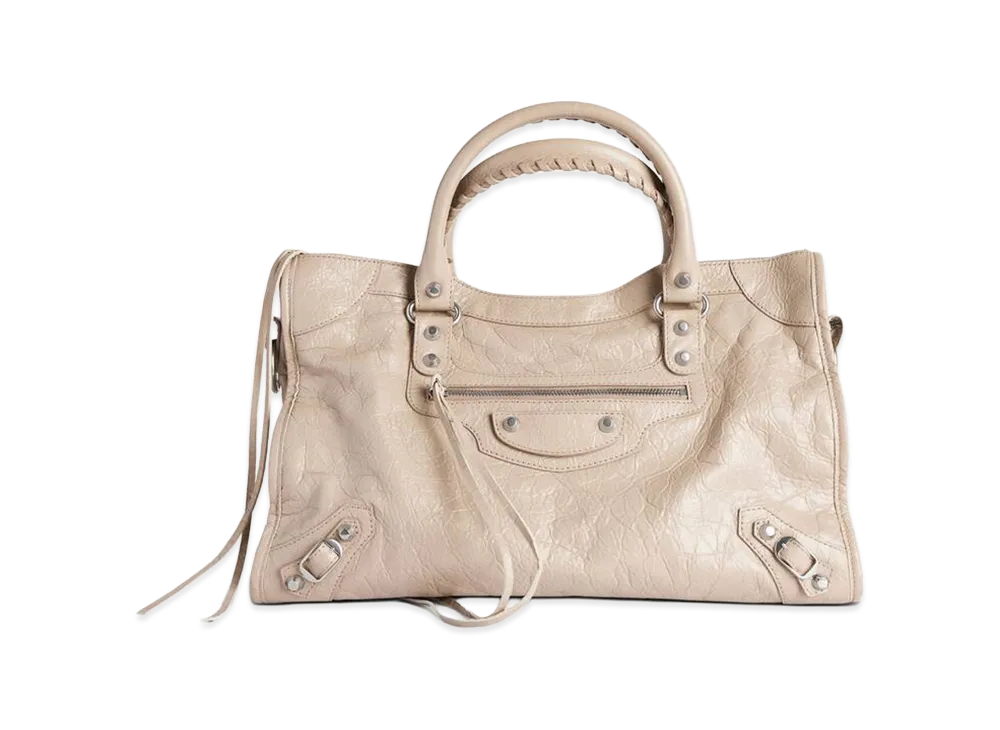 BALENCIAGA Women's Le City Bag Medium "Beige"