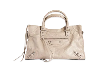 BALENCIAGA Women's Le City Bag Medium "Beige"