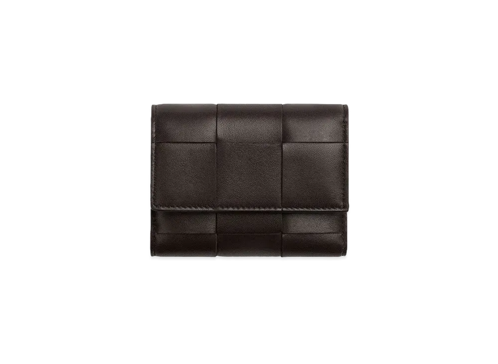 Bottega Veneta Tri-Fold Zip Wallet "Fondant"
