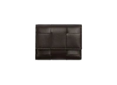 Bottega Veneta Tri-Fold Zip Wallet "Fondant"