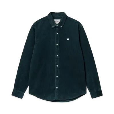 Carhartt WIP L/S Madison Cord Shirt "Duck Blue/Wax"