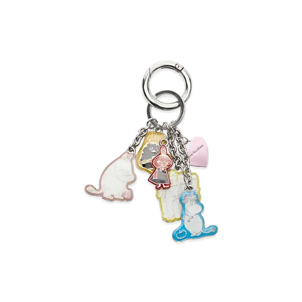 Acne Studios x Moomin Charm Key Chain "Silver/Multicolor"
