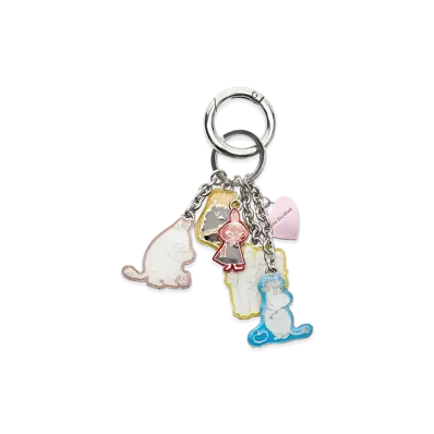 Acne Studios x Moomin Charm Key Chain "Silver/Multicolor"