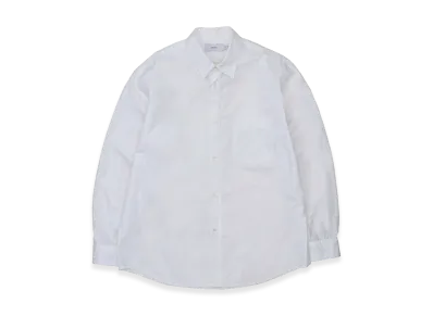 Graphpaper High Count Regular Collar Round Cut Oversized Shirt "White"