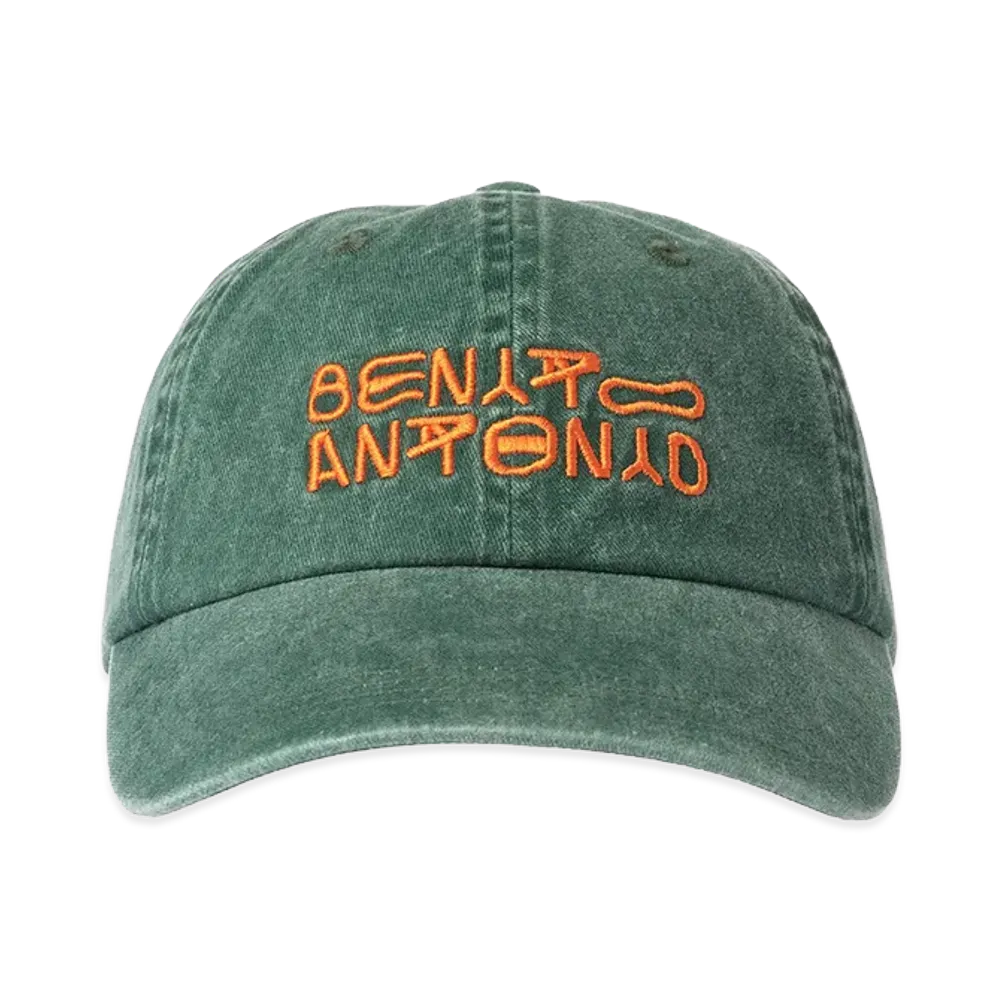 ZARA x Bad Bunny Benito Antonio Washed Logo Embroidery Cap "Green"