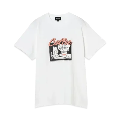 BEAMS Coffee Is For Everybody T-Shirt "White"