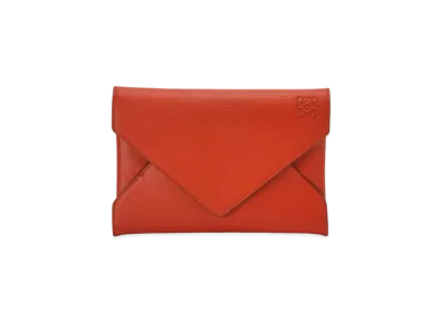 LOEWE Envelope Pouch In Goatskin "Red Orange"