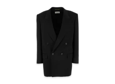 Saint Laurent Women's Satin Blazer "Black"