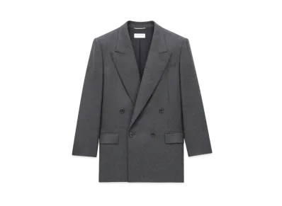 Saint Laurent Women's Jacket in Cashmere "Anthracite"