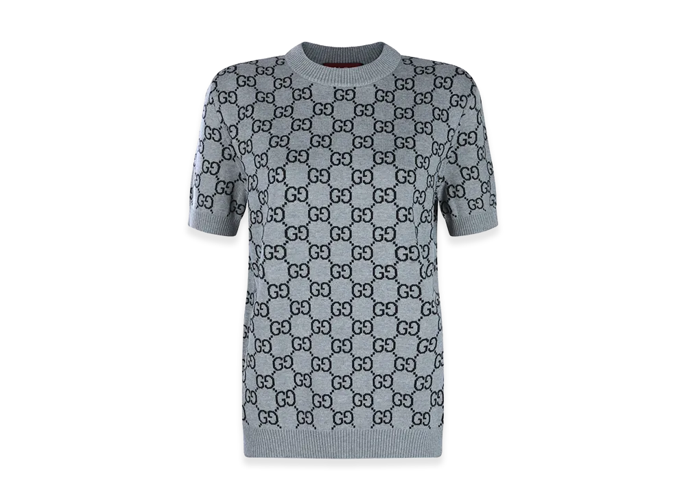 GUCCI Women's Reversible Sweater GG Jacquard "Multicolor"