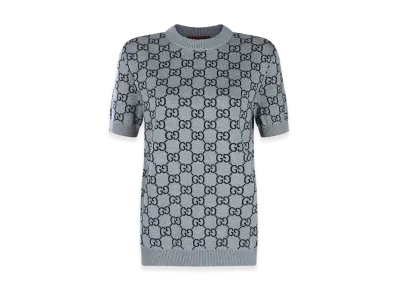 GUCCI Women's Reversible Sweater GG Jacquard "Multicolor"