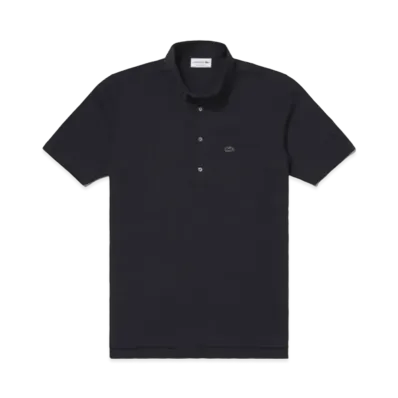 LACOSTE Cool Max Blend Pique Ground Polo Shirt "Black"