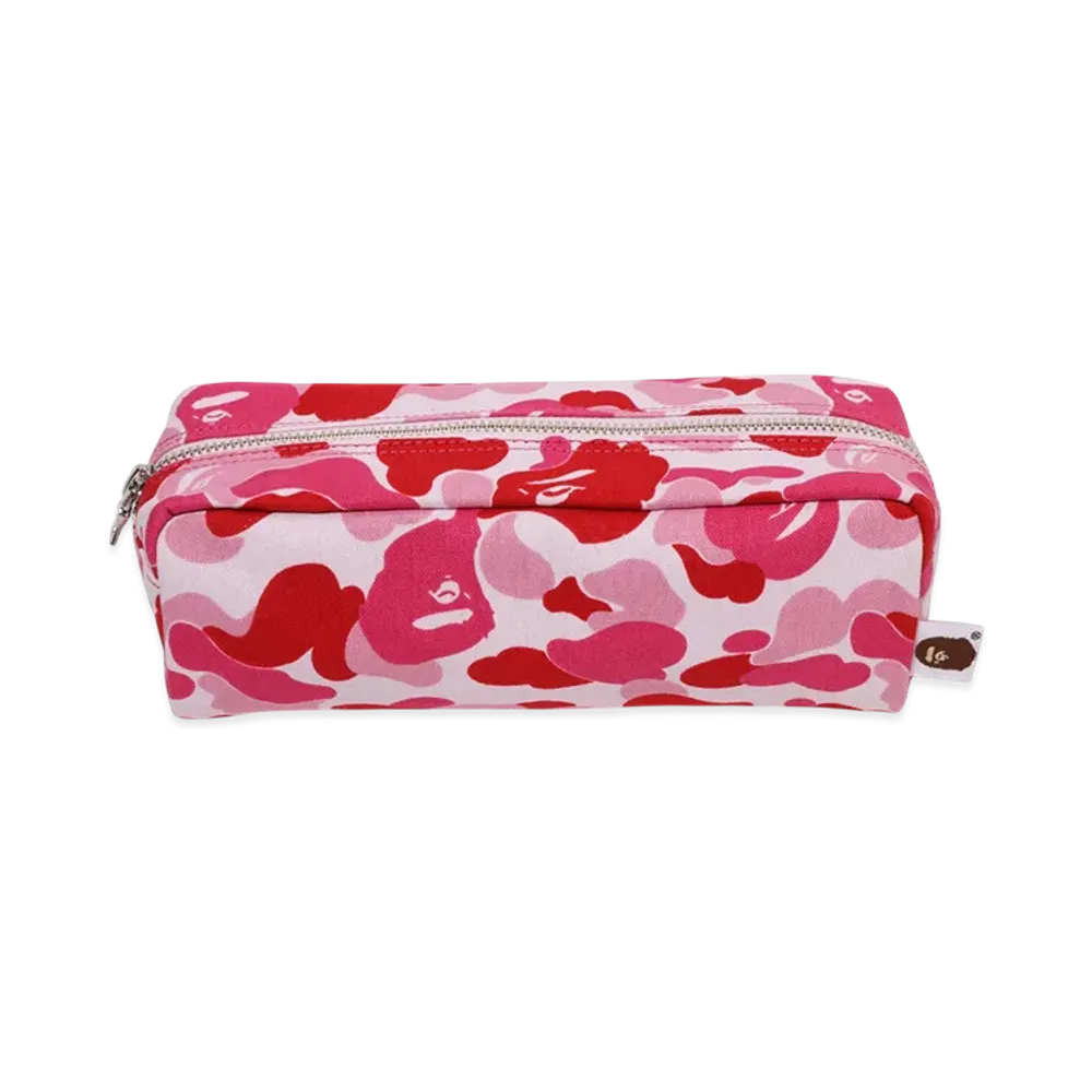 A BATHING APE ABC Camo Flight Pouch Travel "Pink"