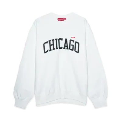 Supreme Shop Small Box Crewneck (Chicago) "White"