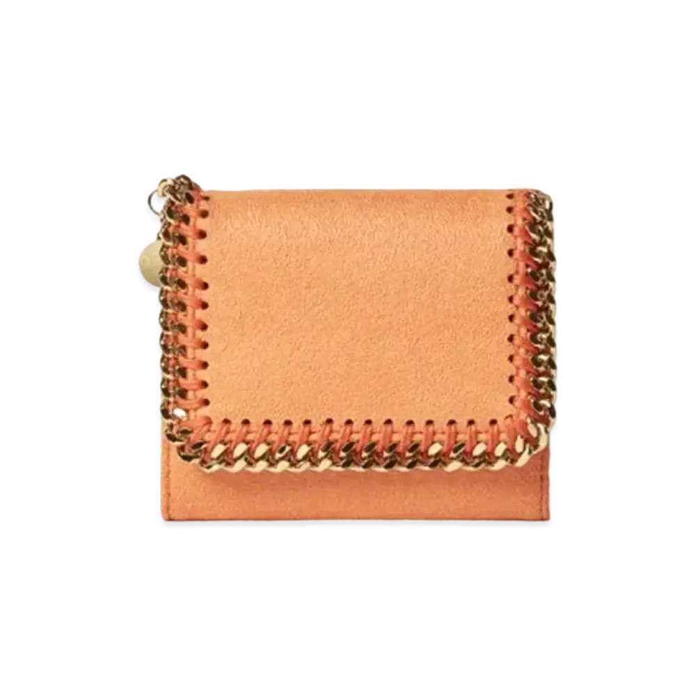 STELLA McCARTNEY Farabela Small Flap Wallet "Bright Orange"