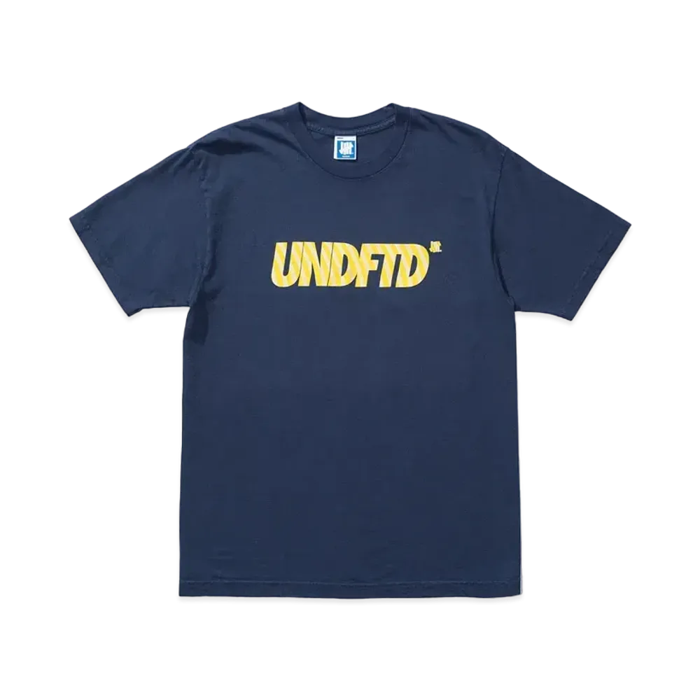 UNDEFEATED WAVE LOGO S/S TEE - 80326 "Navy"