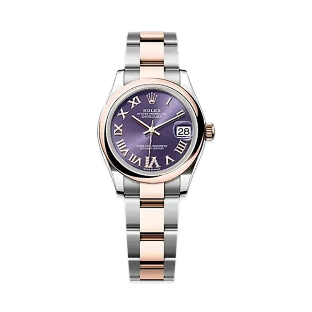 ROLEX Datejust 31mm Oystersteel & Everose Gold 278241 "Aubergine"