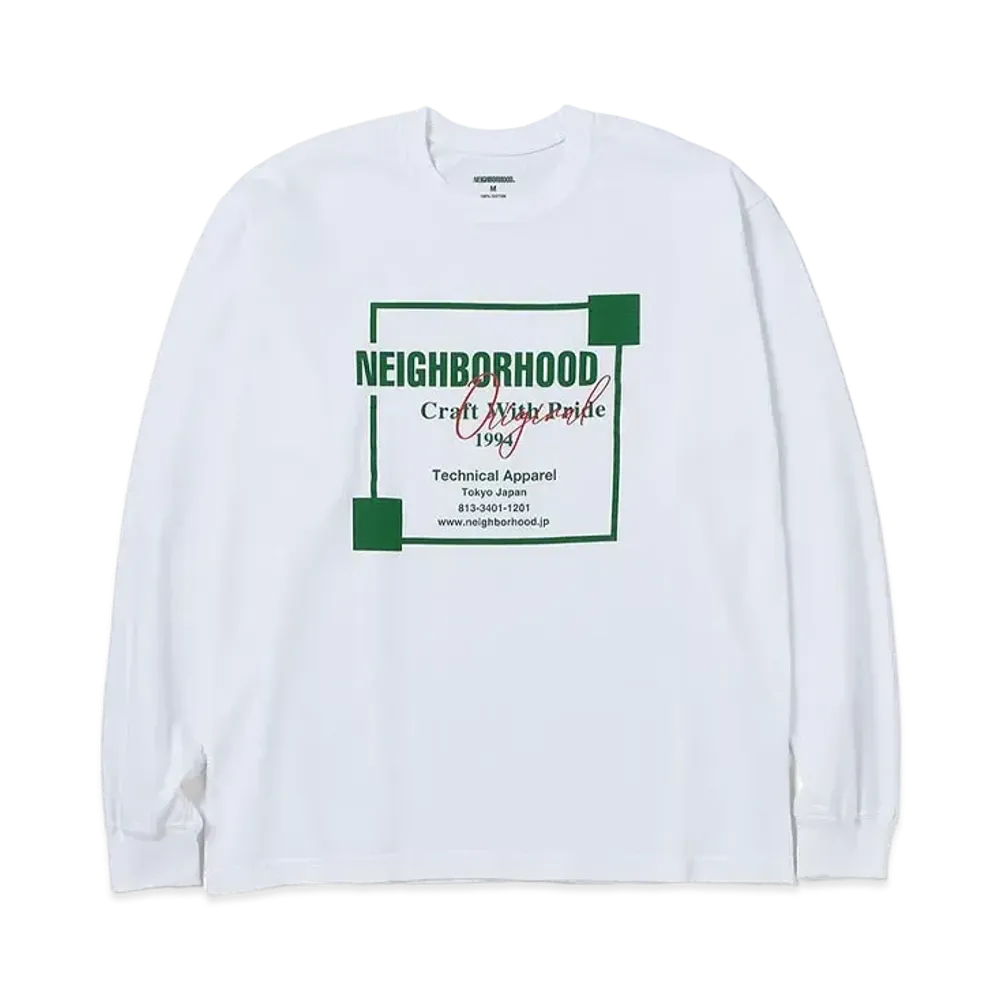 NEIGHBORHOOD 24SS NH Tee LS-7 "White"