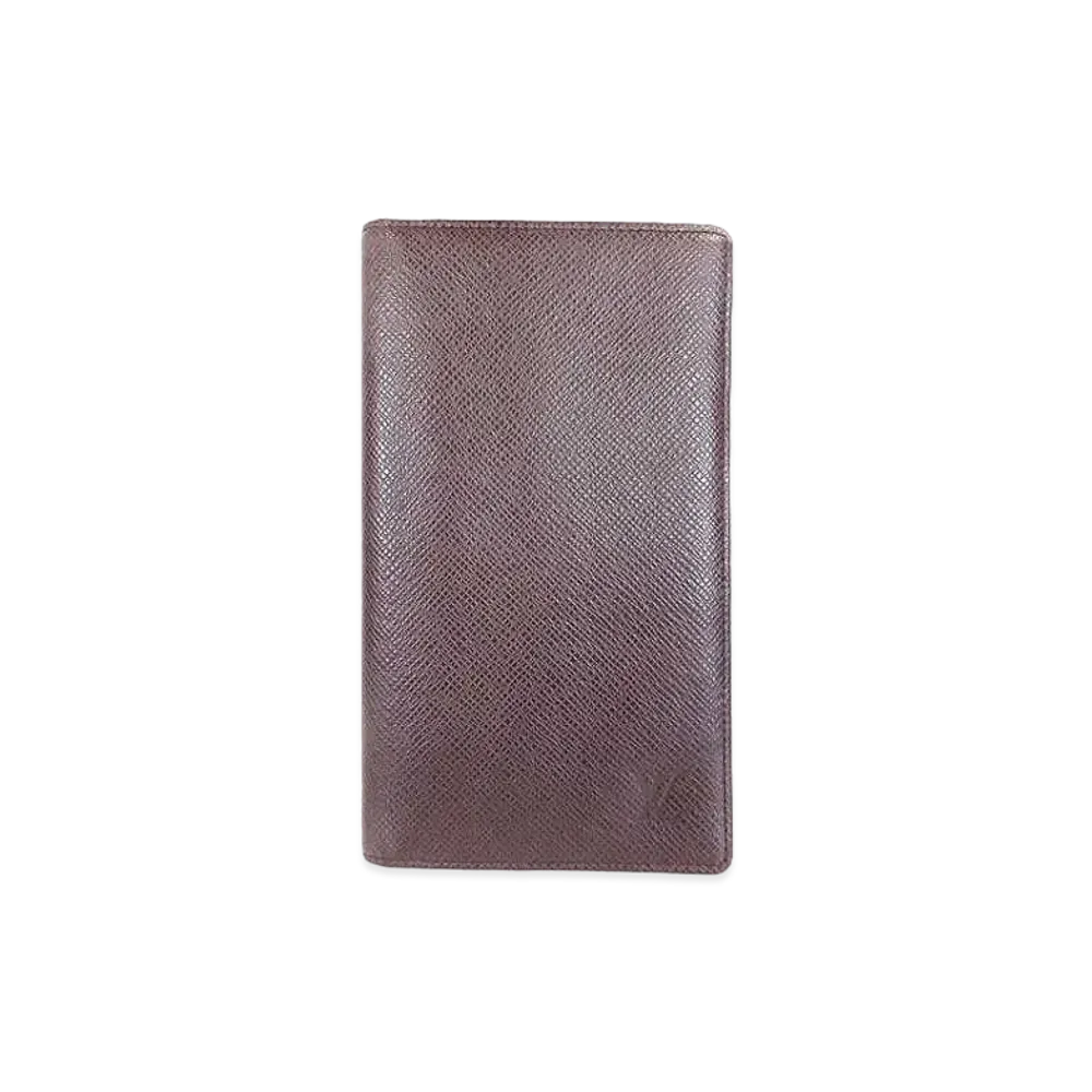 Louis Vuitton Taiga Porte Shekie Cartecredit "Acajou"