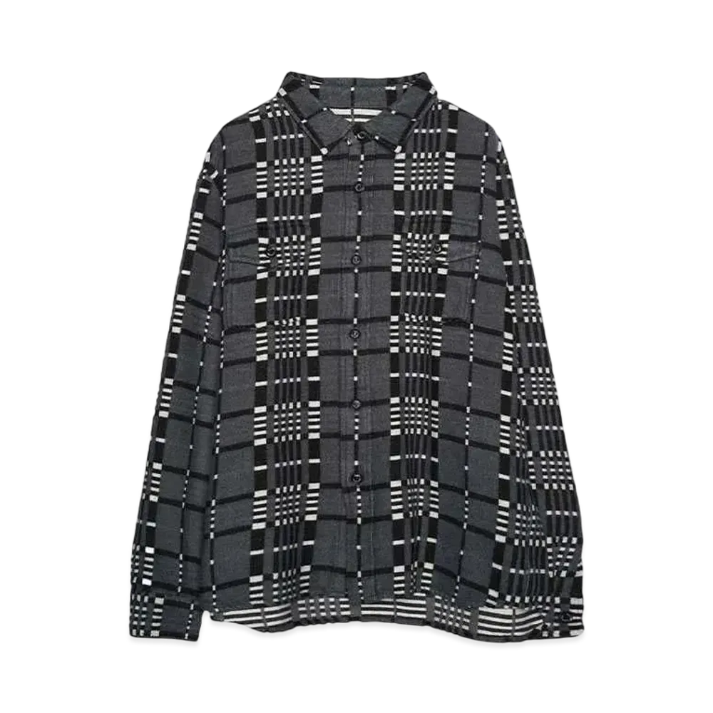 RATS CR FLANNEL GRAY CHECK SHIRT "GRAY CHECK"