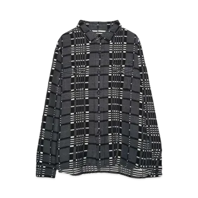 RATS CR FLANNEL GRAY CHECK SHIRT "GRAY CHECK"