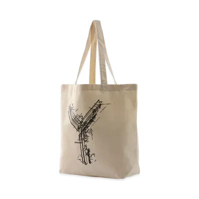 Ground Y Cotton Canvas Tote "Beige"