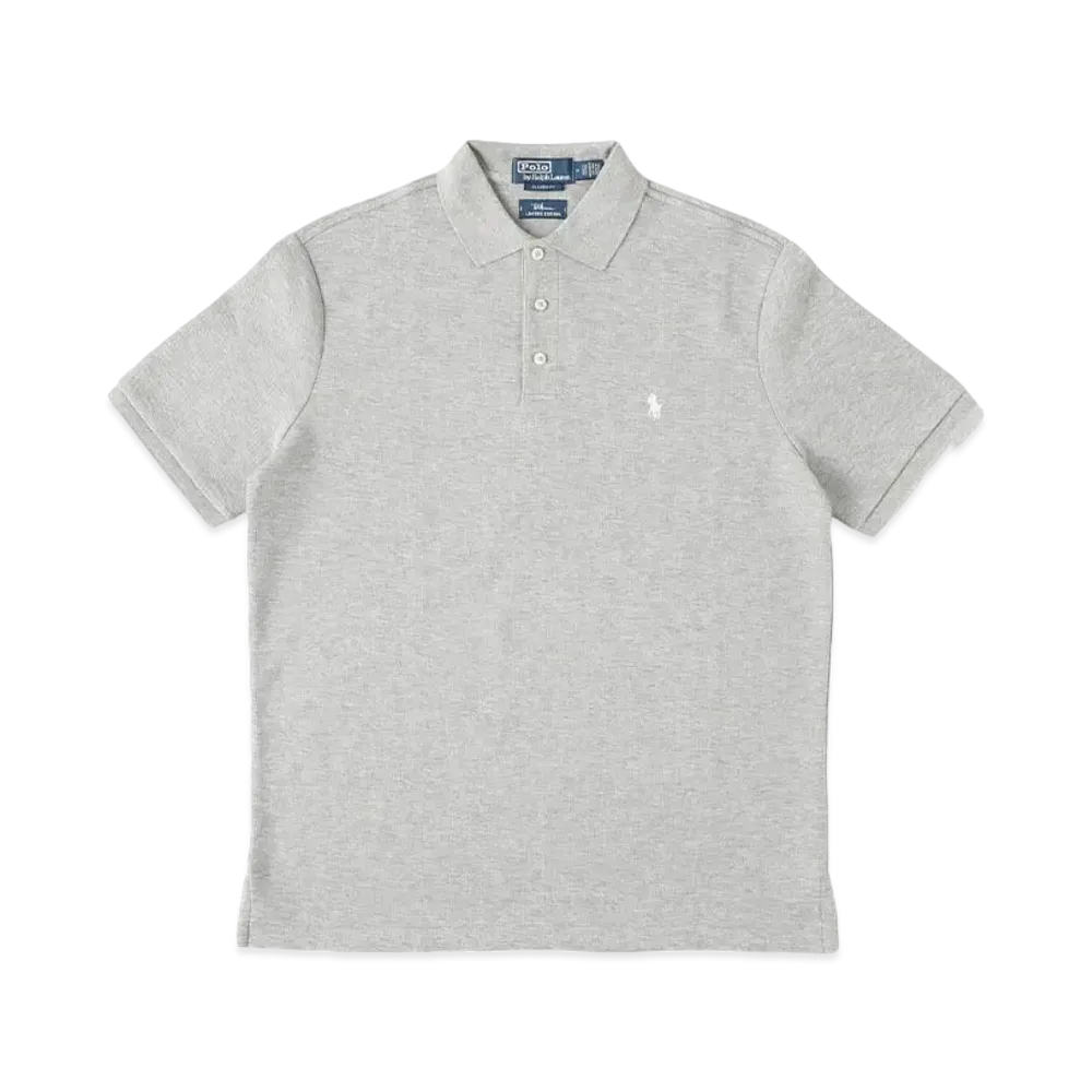 Polo Ralph Lauren for Ron Herman Double Knit Pique Polo Shirt "Gray"