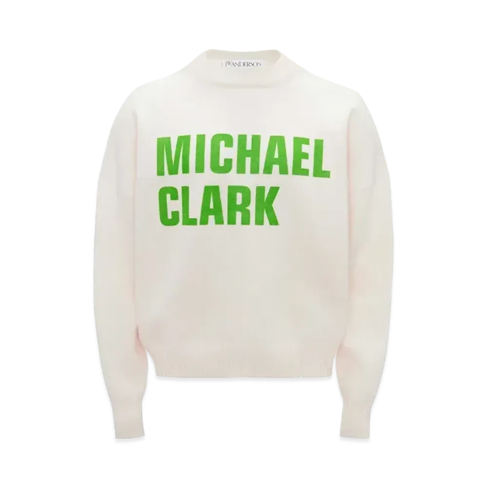 JW ANDERSON Michael Clark Printed Jumper "White"