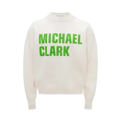 JW ANDERSON Michael Clark Printed Jumper "White"