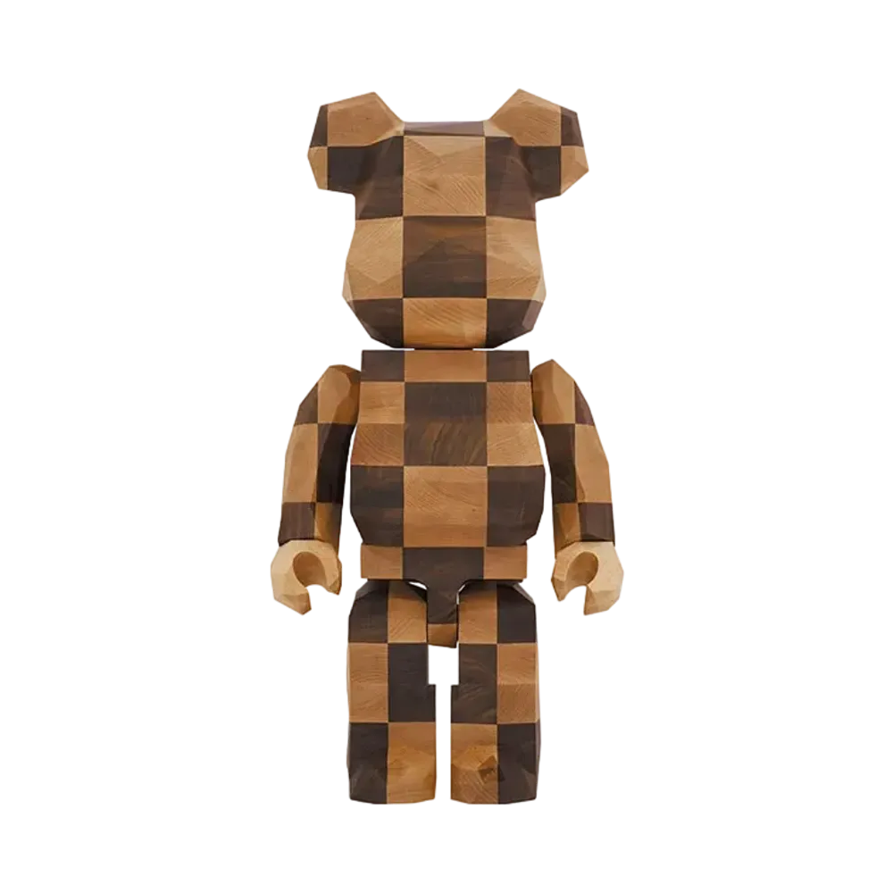 Bearbrick Karimoku fragmentdesign 1000% carved wooden - LONGITUDINAL CHESS
