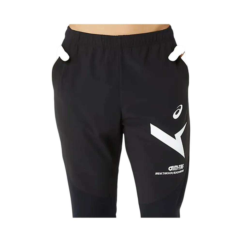 Asics Aim-Trg Wind Barrier Hybrid Knit Pants "Performance Black/Brilliant White"