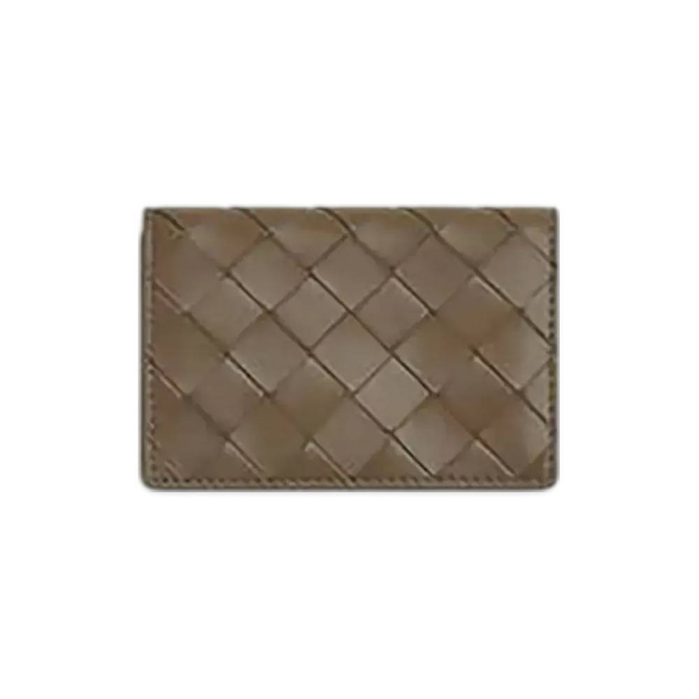 Bottega Veneta Intrecciato Business Card Case "Pine Cone"
