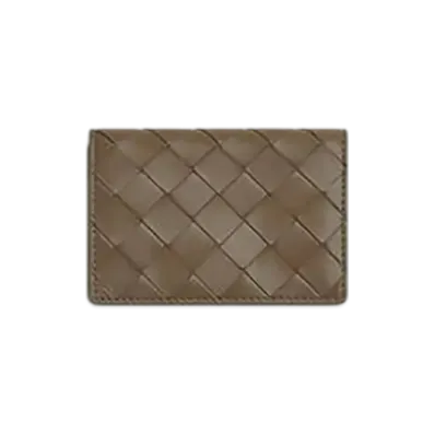 Bottega Veneta Intrecciato Business Card Case "Pine Cone"