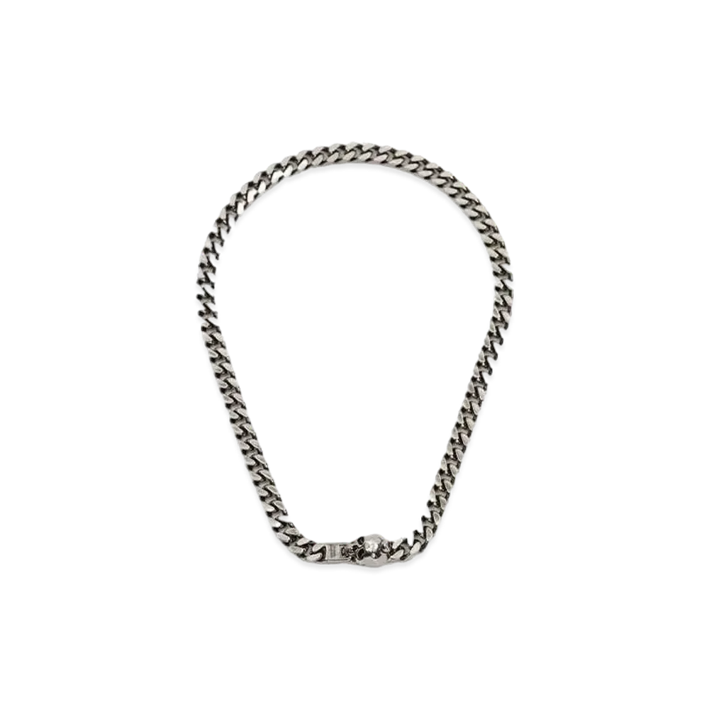 Alexander McQUEEN Skull Chain Necklace "Antique Silver"