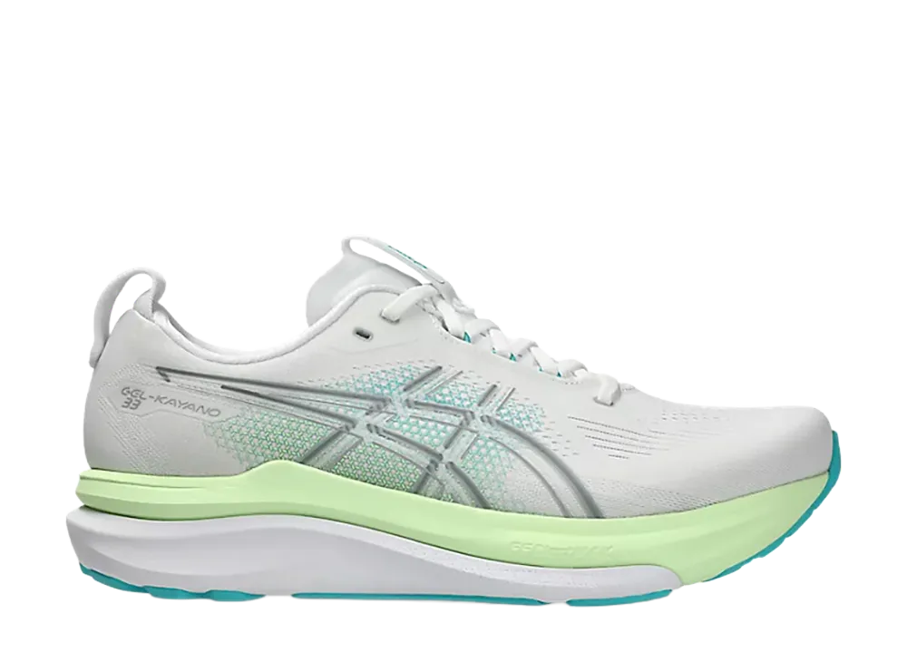 Asics Gel-Kayano 33 Wide "White/Energy Aqua"