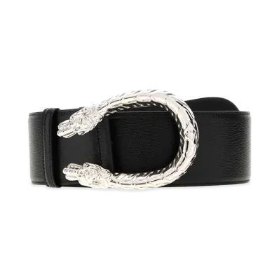 GUCCI Women's Leather Dionysus Belt "Black"
