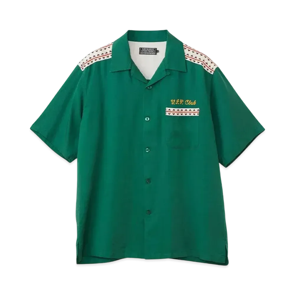 HYSTERIC GLAMOUR Mondo Hysteric Bowling Shirt "Green"