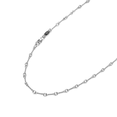 Chrome Hearts 18K Twist Chain Necklace "White Gold"