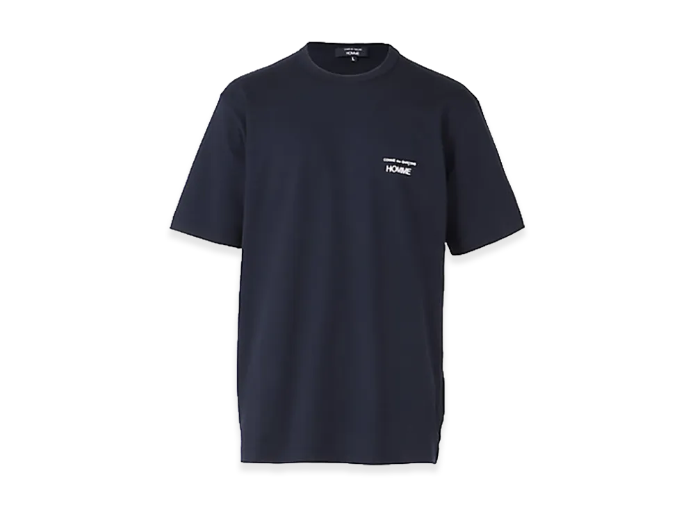 COMME des GARCONS HOMME Cotton Jersey Garment Print T-Shirt "Navy"