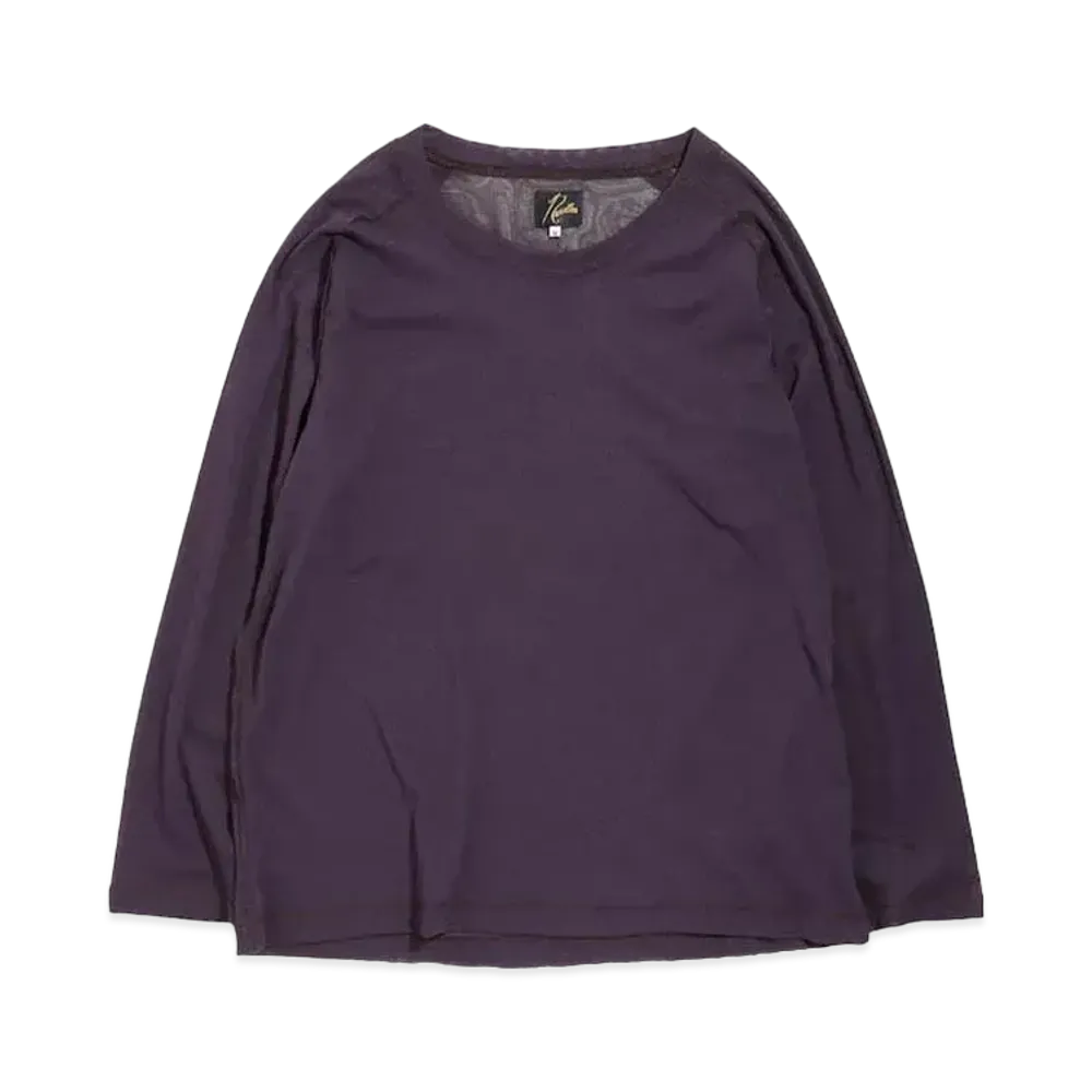 Needles L/S U NECK TEE - POLY JERSEY "Purple"