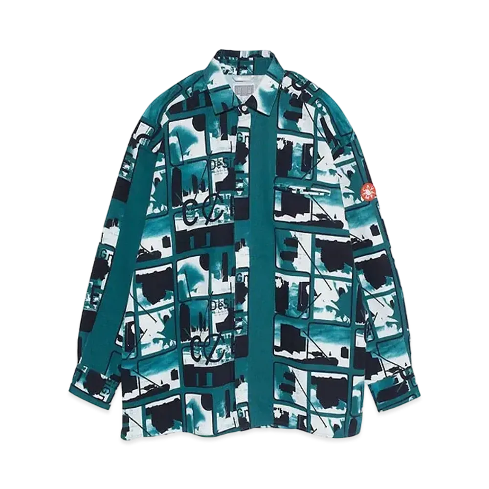 Cav Empt (C.E) CARD 3 BIG SHIRT "Green"