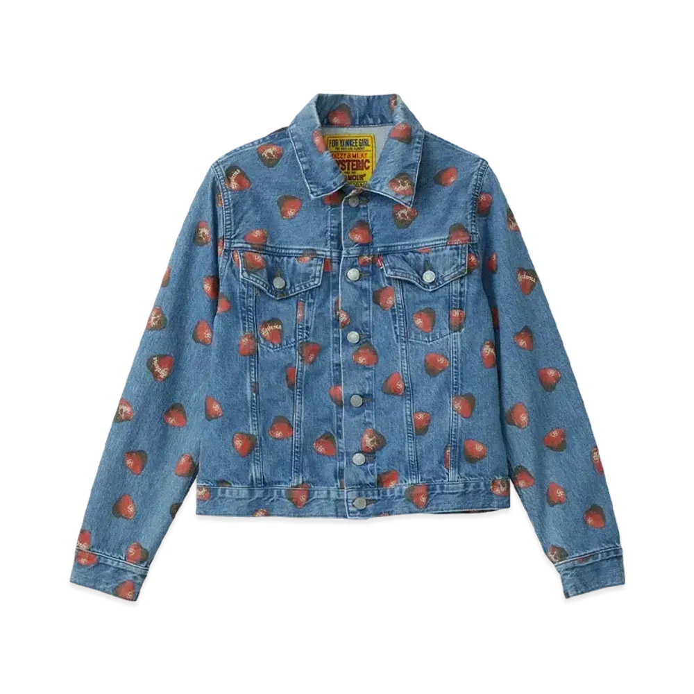 HYSTERIC GLAMOUR Skull Berry Compact Jacket "Blue"