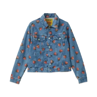 HYSTERIC GLAMOUR Skull Berry Compact Jacket "Blue"